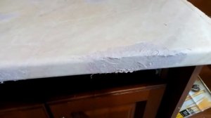 Ремонт сколов и окраска кухонной столешницы