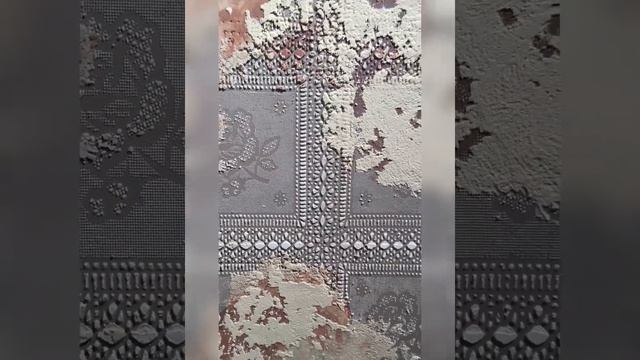 Травертин и Мелки песок. Декоративная штукатурка. Белгород. Трафареты.