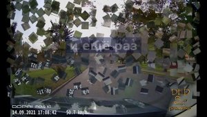 Geely Atlas Pro, срабатывание системы экстренного торможения.