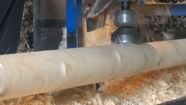 Оцилиндровочный станок Кедр. Работа в реальных условиях смотреть онлайн