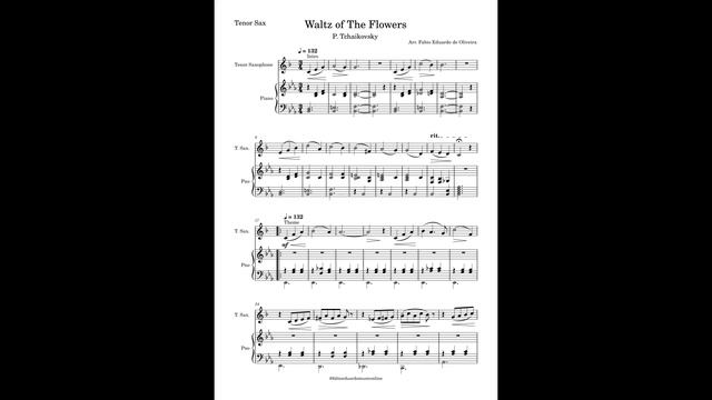 Tenor Sax - Waltz Of The Flowers (Tchaikovisky) - PDF Sheet Music and Playback смотреть онлайн