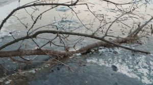 Зимняя рыбалка на реке Олым.