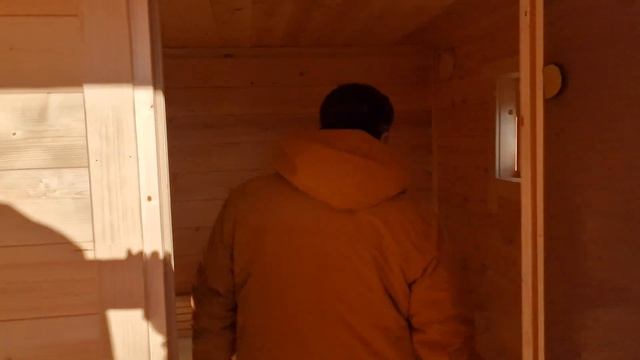 Каркасная баня 2,4х3,5 метров компактная и удобная смотреть онлайн