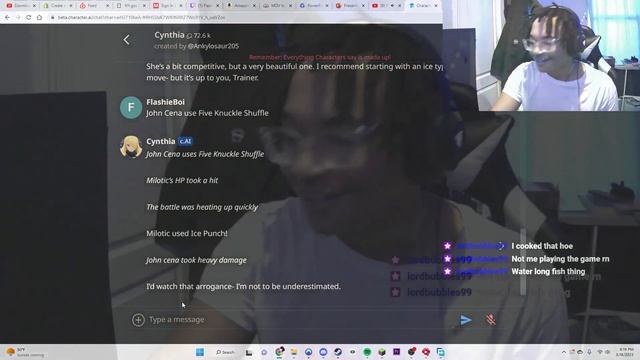 Fighting a Pokémon CHAMPION Using AI ( CHARACTER.AI ) смотреть онлайн