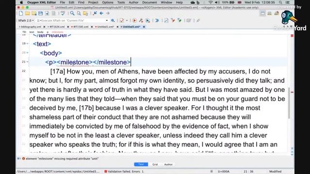 Text Encoding workshop: the Oxygen XML editor смотреть онлайн