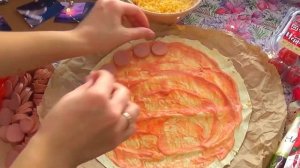 ПИЦЦА ЗА 10 МИНУТ❤️?/Рецепт пиццы/Быстрая пицца