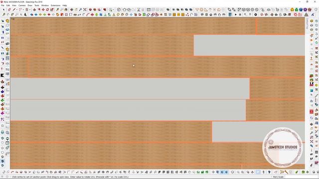 SKETCHUP TUTORIALS 2020 - MAKING OF REAL WOODEN FLOOR WITH MULTI-TEXTURE AND MATERIALS ID смотреть онлайн