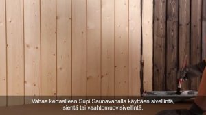 Состав для бань и саун Tikkurila Supi Saunavaha с натуральным воском