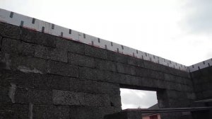 Дом из арболита 1 - 2 - армопояс, опалубка из пенополистирола (ЭППС)
