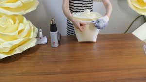 Светильник из изолона. Роза из изолона.