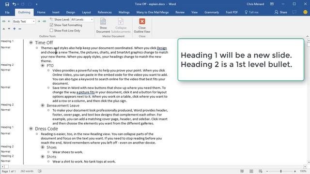 Insert A Word Document Into PowerPoint By Chris Menard