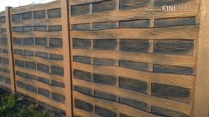 Деревянный забор из бетона! Покраска забора 2019 подбор фото