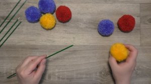 КРАСОТА из НИТОК и ДЕРЕВЯННЫХ ШПАЖЕК. Как сделать цветы из ниток своими руками.Декор своими руками.