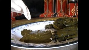 ЯЛАНДЖИ,Виноградные листья с рисом и зеленью Арабская кухня