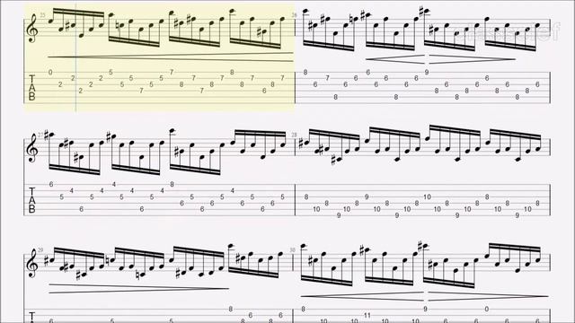 TAB/Sheet: Opus 25 No1 (Aeolian Harp) by Frederic Chopin [PDF + Guitar Pro + MIDI] смотреть онлайн