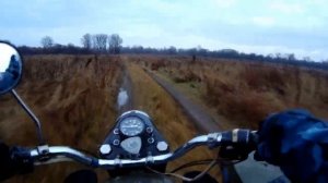 Мотоцикл Урал по лужам часть №2.mp4