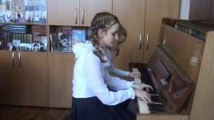 Дмитрий Шостакович "Охота", соч.32. Исполняют Лидия Мануковская и Анастасия Конкус, 4 класс