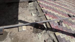 Тротуарная плитка по бетонному основанию и по грунту / 2 часть / Укладка