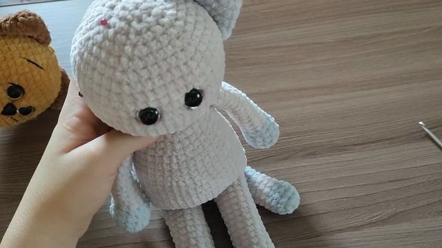 Мастер класс Котик крючком.Игрушка крючком.