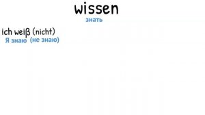 Выучи немецкий быстро Глагол wissen Урок 5 (Видео 1)