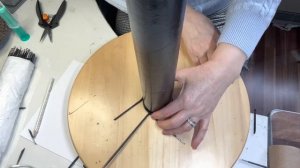 Напольная ваза/ручная работа /бумажная лоза /Handarbeit