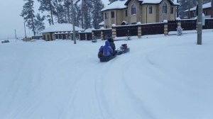 Самый дешёвый Мотобуксировщик Форза 6,5 тащит 3 человек