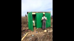 Постройка хоз.блока без электричества за 12 часов своими руками . За 15 000 (пятнадцать тысяч)