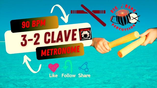 3-2 SON CLAVE - 90 BPM - METRONOME - PLAY ALONG WITH YOUR FAVOURITE INSTRUMENT. смотреть онлайн