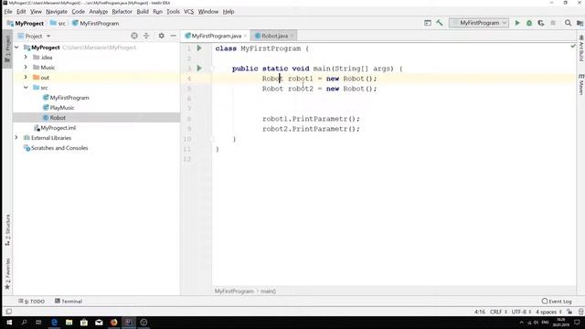 Java - урок 8.2 (Конструкторы) смотреть онлайн