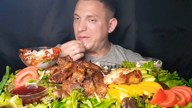 MUKBANG /Крошка картошка /Рёбра /Мукбанг #обжор #мукбанг