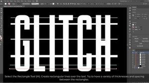 Glitched Text Effect || Adobe Illustrator CC