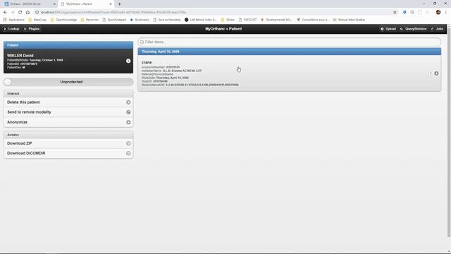 Orthanc configuration & interface | DICOM 5 смотреть онлайн