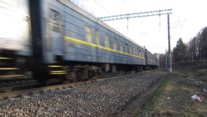 Электровоз ЧС7-258 с поездом№073А Москва-Львов перегон Нара-Латышская 11.04.2017