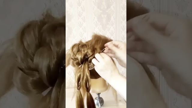 ??ЛЕГКАЯ ПРИЧЕСКА ЗА МИНУТУ ? Пучок на свадьбу, на выпускной?НОВЫЙ СПОСОБ ?cute hairstyle ?