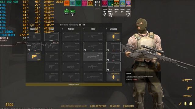 Counter-strike 2 | GTX 650 4GB + i7 2600k смотреть онлайн