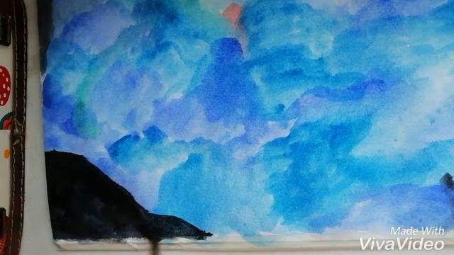 Рисую ночное небо ??| Zhibu Art смотреть онлайн