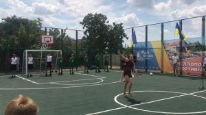 Танец на открытии площадки