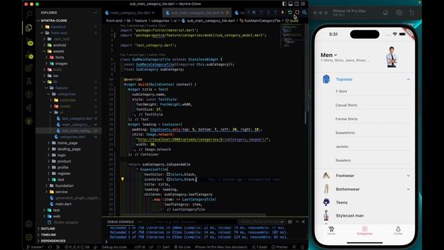 Flutter - Category page completion || fetch and show images || UI modification || Shopping App #34