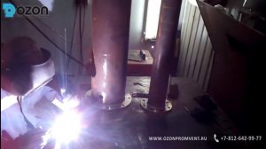 Вентиляция сварочного цеха. Однощелевой отсос конструкции П.П. Щедова