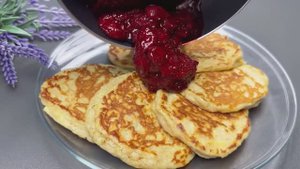 Яблочные оладья, блинчики с йогуртом! Здоровый завтрак без сахара за 5 минут