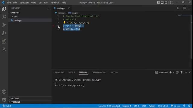 How To Find Length of a List || Number of Elements in python смотреть онлайн