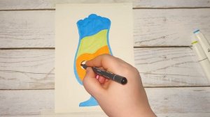 Урок рисования - как нарисовать напиток. Кавайный рисунок маркерами. Детская палитра