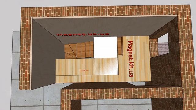 Проект двух Лестниц под зашивку и лестница гусиный шаг. смотреть онлайн