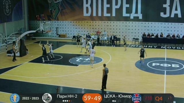 Баскетбол  Молодежный чемпионат. ЦСК Юниор - Пари Нижний Новгород 2