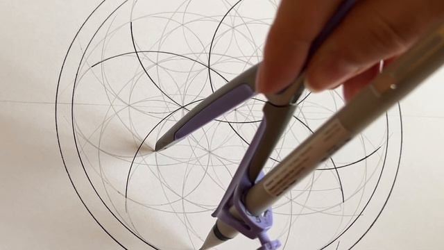 Сакральная геометрия. Построение цветка жизни.