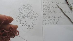 "Виноград"-Фриволите иглой.Часть 1