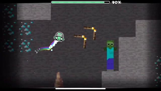 Geometry dash in a Minecraft! | ГЕОМЕТРИ ДАШ В МАЙНКРАФТЕ! смотреть онлайн