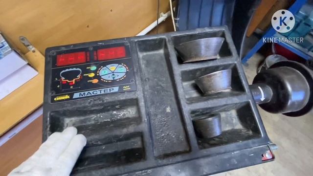 Балансировочный станок Sivik master, процесс балансировки колеса!