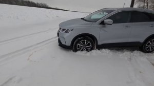 Life обзор Geely coolray (поездка на зимнею рыбалку)