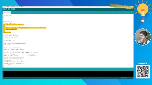 Sensor De Temperatura NTC 10k No ESP32 - Sensor De Temperatura